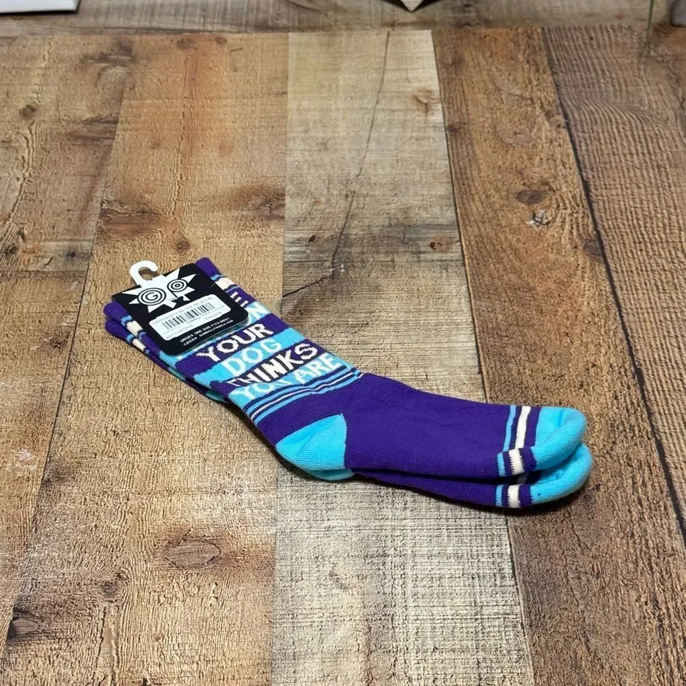 Gumball Poodle Novelty Gift Crew Socks “be the person your dog thinks you are”